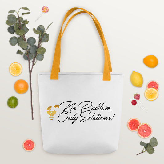 No Problem Only Solution Tote bag