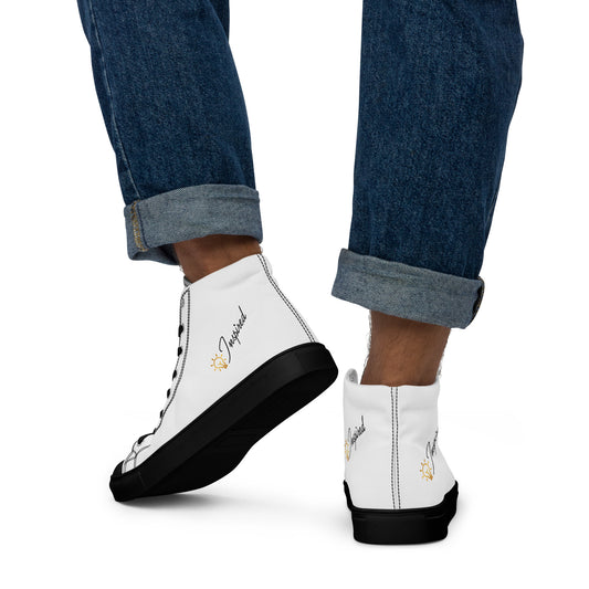 Inspired Men’s high top canvas shoes