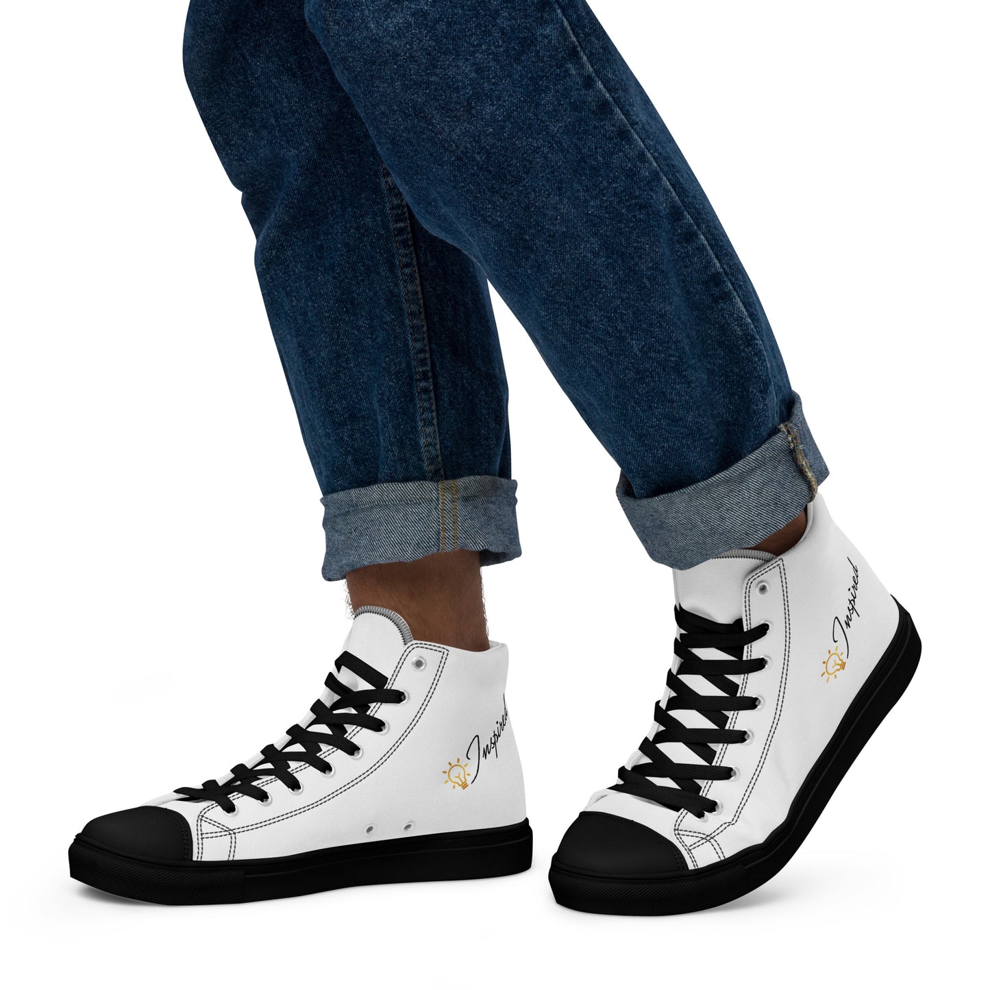 Inspired Men’s high top canvas shoes